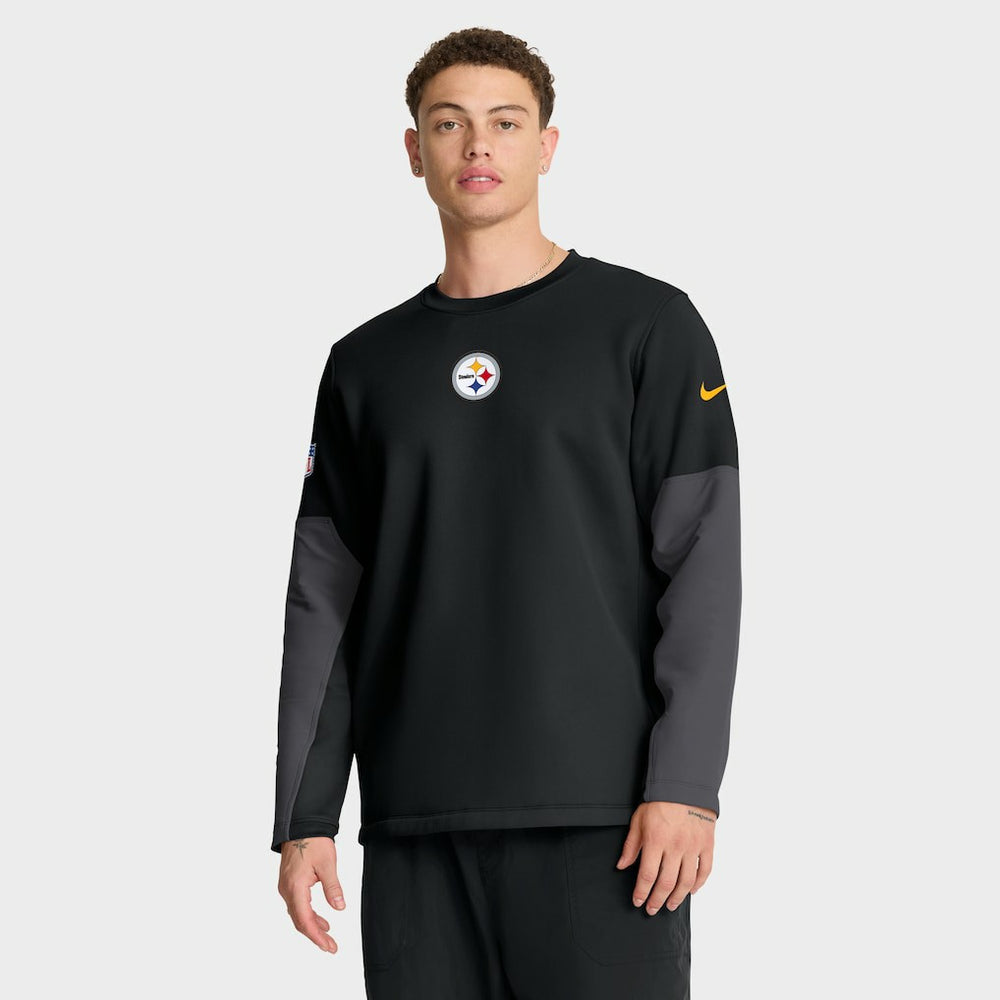 Pittsburgh Steelers Nike Sideline Coach Therma-FIT Long Sleeve T-Shirt