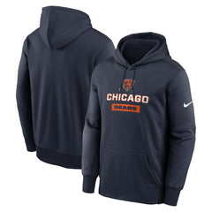 Chicago Bears Nike Toss Sweep Performance Pullover Hoodie