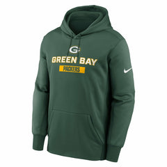 Green Bay Packers Nike Toss Sweep Performance Pullover Hoodie
