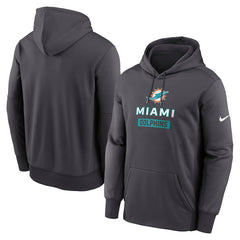 Miami Dolphins Nike Toss Sweep Performance Pullover Hoodie