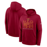 Washington Commanders Nike Busted Play Club Fleece Pullover Hoodie