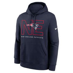 New England Patriots Nike Busted Play Club Fleece Pullover Hoodie