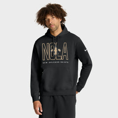 New Orleans Saints Nike Busted Play Club Fleece Pullover Hoodie