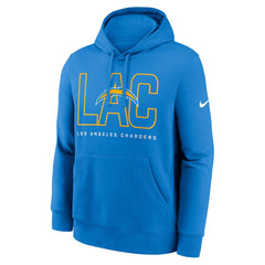 Los Angeles Chargers Nike Busted Play Club Fleece Pullover Hoodie