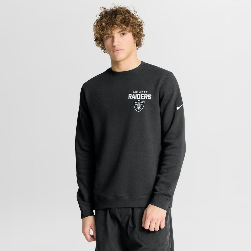 Las Vegas Raiders Nike Primetime Club Fleece Pullover Sweatshirt