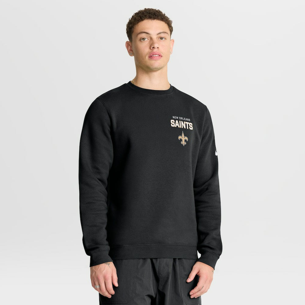 New Orleans Saints Nike Primetime Club Fleece Pullover Sweatshirt
