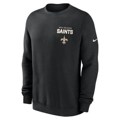 New Orleans Saints Nike Primetime Club Fleece Pullover Sweatshirt