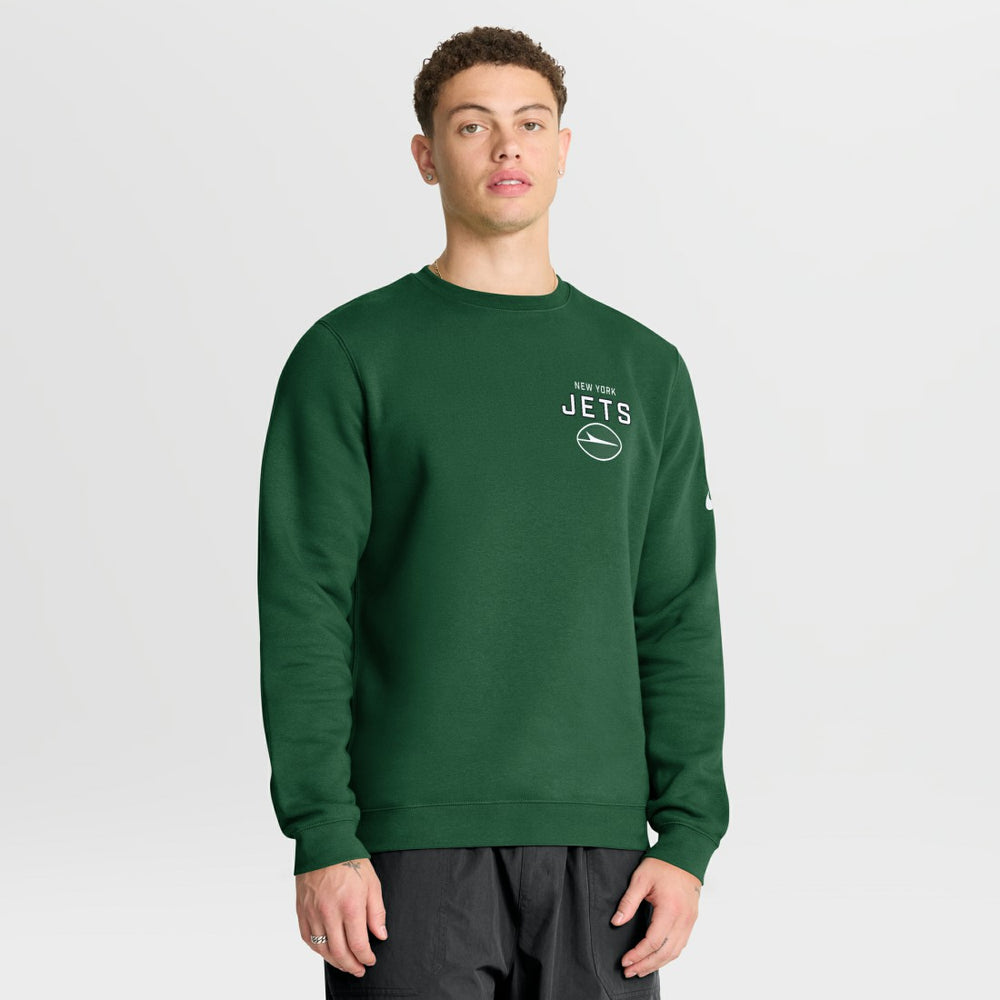 New York Jets Nike Primetime Club Fleece Pullover Sweatshirt