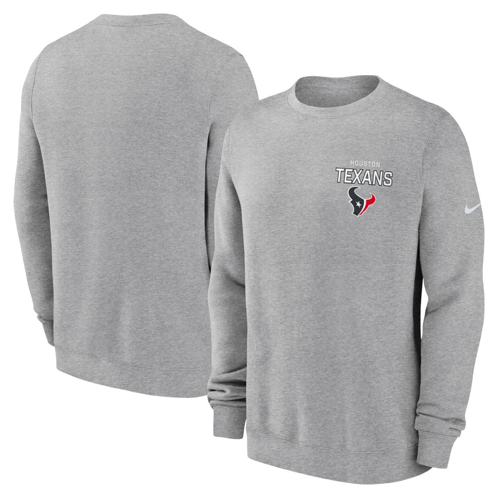 Houston Texans Nike Primetime Club Fleece Pullover Sweatshirt