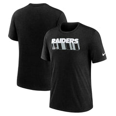 Las Vegas Raiders Nike Long Pass Tri-Blend T-Shirt