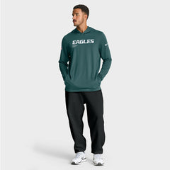Philadelphia Eagles Nike Big & Tall Sideline Dri-FIT Long Sleeve Hoodie T-Shirt