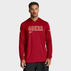 San Francisco 49ers Nike Big & Tall Sideline Dri-FIT Long Sleeve Hoodie T-Shirt