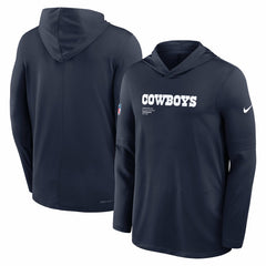 Dallas Cowboys Nike Big & Tall Sideline Dri-FIT Long Sleeve Hoodie T-Shirt