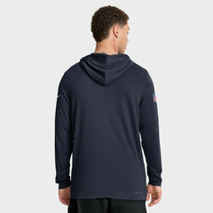 Chicago Bears Nike Big & Tall Sideline Dri-FIT Long Sleeve Hoodie T-Shirt