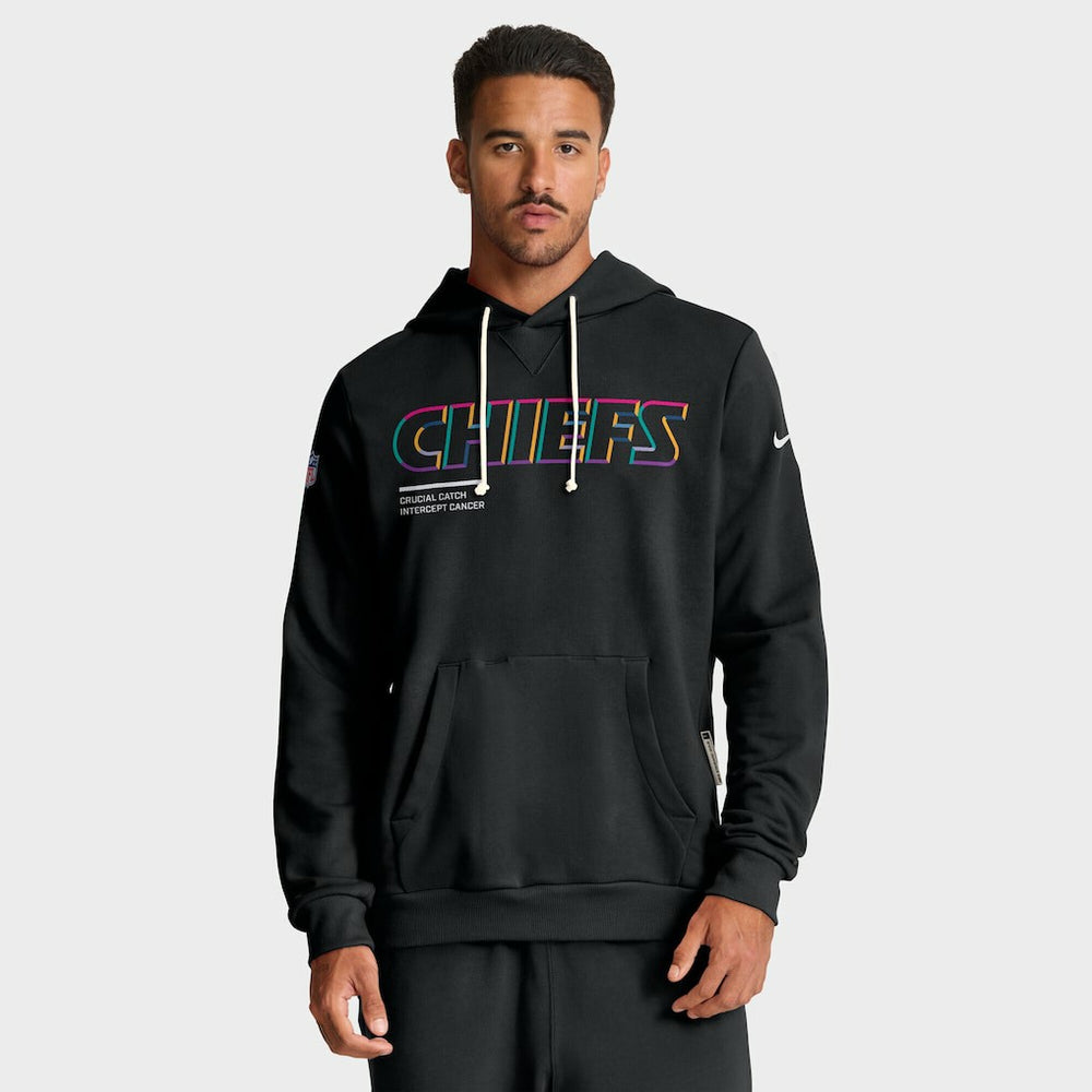 Kansas City Chiefs Nike Tall 2025 NFL Crucial Catch Sideline Standard Issue Dri-FIT Hoodie