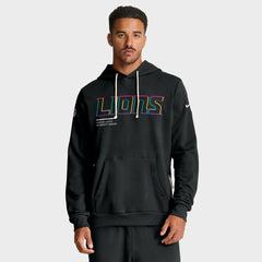 Detroit Lions Nike Tall 2025 NFL Crucial Catch Sideline Standard Issue Dri-FIT Hoodie