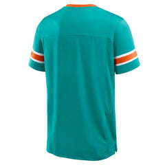 Miami Dolphins Fanatics Hometown Premium Hashmark V-Neck T-Shirt