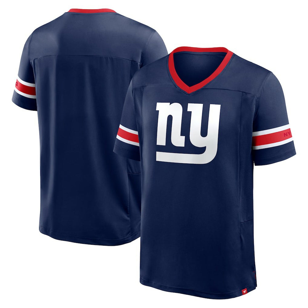 New York Giants Fanatics Hometown Premium Hashmark V-Neck T-Shirt