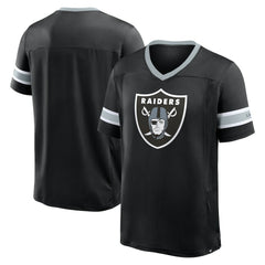 Las Vegas Raiders Fanatics Hometown Premium Hashmark V-Neck T-Shirt