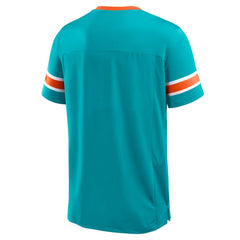 Miami Dolphins Fanatics Hometown Premium Hashmark V-Neck T-Shirt