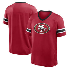 San Francisco 49ers Fanatics Hometown Premium Hashmark V-Neck T-Shirt