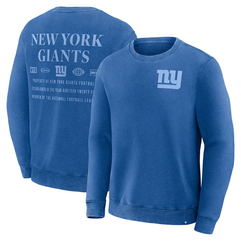 New York Giants Fanatics Deep Route Pullover Sweatshirt