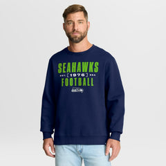Seattle Seahawks Fanatics Powerful Throw Legacy Pullover Sweatshirt
