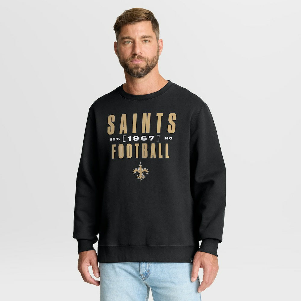 New Orleans Saints Fanatics Powerful Throw Legacy Pullover Sweatshirt