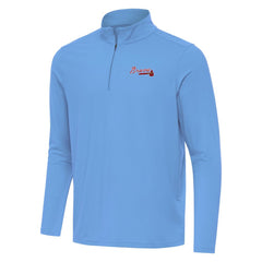 Atlanta Braves Antigua Intent Quarter-Zip Top | MLB Outlet
