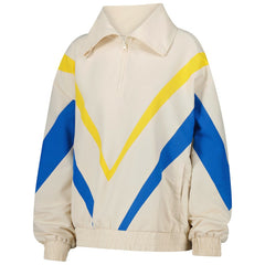 Golden State Warriors Terez Women's Retro Chevron Ripstop Quarter-Zip Windbreaker Jacket sale On Sale