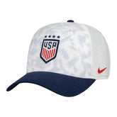USWNT Unisex Rise Printed Trucker Adjustable Hat White - Nike