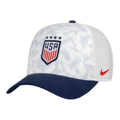 USWNT Unisex Rise Printed Trucker Adjustable Hat White - Nike