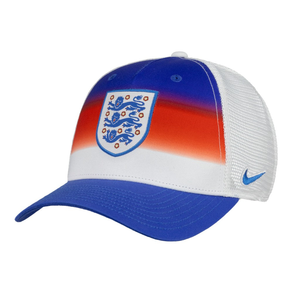 England National Team Unisex Rise Printed Trucker Adjustable Hat White - Nike