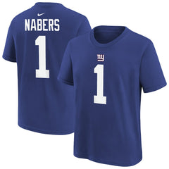 New York Giants Nike Malik Nabers Player Name & Number T-Shirt