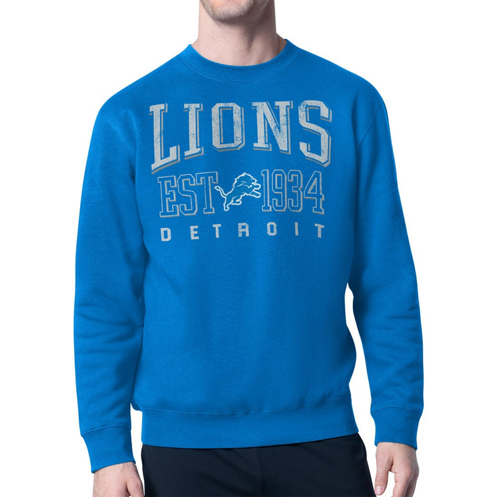 Detroit Lions Starter Retro Team Logo Pullover Sweatshirt