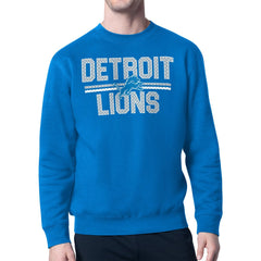 Detroit Lions Starter Mesh Look Retro Team Logo Pullover Sweatshirt
