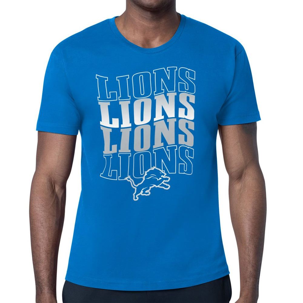 Detroit Lions Starter Four Team Name Retro Logo T-Shirt