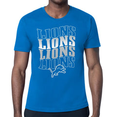 Detroit Lions Starter Four Team Name Retro Logo T-Shirt