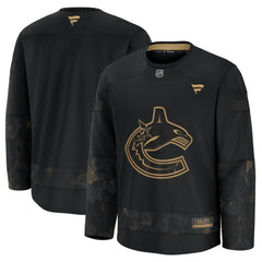 Vancouver Canucks Fanatics 2024 Military Appreciation Practice Jersey Black