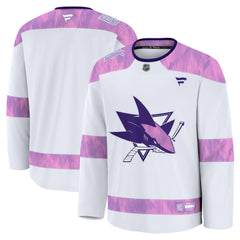 San Jose Sharks Fanatics 2024 Hockey Fights Cancer Practice Jersey Outlet