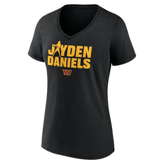 Washington Commanders Jayden Daniels Women's Play Motion T-Shirt