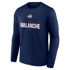 Colorado Avalanche Personalized Name & Number Midfielder Long Sleeve T-Shirt On Sale