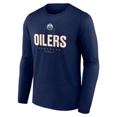 Edmonton Oilers Personalized Name & Number Midfielder Long Sleeve T-Shirt Outlet