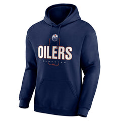 Edmonton Oilers Personalized Name & Number Midfielder Pullover Hoodie Discount