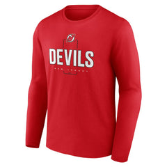New Jersey Devils Personalized Name & Number Midfielder Long Sleeve T-Shirt Outlet