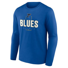 St. Louis Blues Personalized Name & Number Midfielder Long Sleeve T-Shirt Outlet