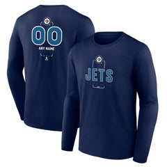Winnipeg Jets Personalized Name & Number Midfielder Long Sleeve T-Shirt Discount