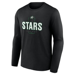 Dallas Stars Personalized Name & Number Midfielder Long Sleeve T-Shirt Outlet