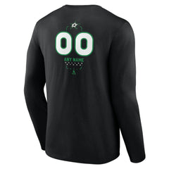 Dallas Stars Personalized Name & Number Midfielder Long Sleeve T-Shirt Outlet