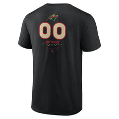 Minnesota Wild Personalized Name & Number Midfielder T-Shirt For Sale